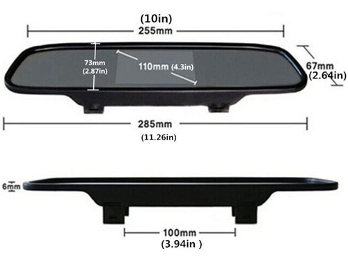 Retrovisor Con Camara De Reversa V3