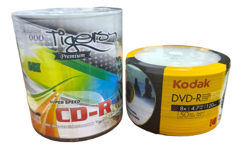 Disco Virgen Dvd-r Kodak Imprimible De 16x Por 50 Unidades
