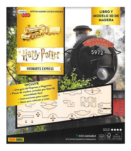 Imagen 1 de 2 de Harry Potter - Hogwarts Express - Libro + Modelo 3d Madera