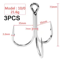 Comprar Anzuelos De Pesca Triples 10\u002F0 5x Reforzados