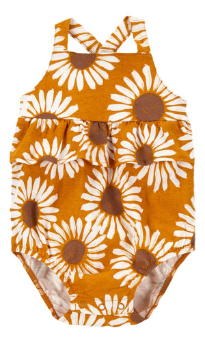 Carters Mameluco Romper 2 Piezas Niña Bebé Primavera Verano Girasol Y Tropical 12m
