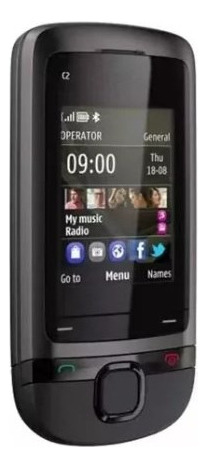 Teléfono Móvil Barato Con Tapa Deslizante Nokia C2-05 Gsm