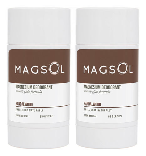 Magsol Desodorante Natural Para Hombres, Desodorante Sin Alu