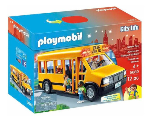 Playmobil City Life Autobús Escolar Con Luces Codigo 5680