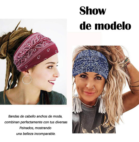 4pcs Bandas Para Cabello Cabeza Diademas Deportiva Elásticas