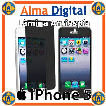 Imagen 1 de 2 de Lamina Protector Pantalla Antiespia iPhone 5 5s 5c Antichism