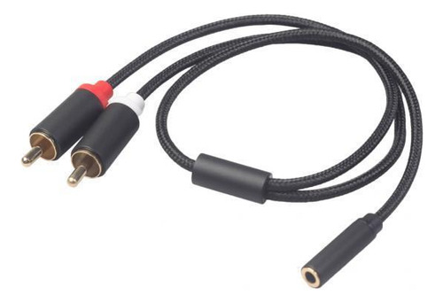 Audio Estéreo Macho De 4x 3,5 Mm Hembra A 2 Rca Para Tv,