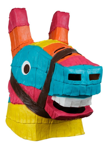 Máscara De Látex De Piñata Mexicana Donkey Piñata