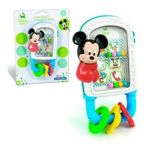 Sonajero Mickey Minnie Celular Espejo Original Clementoni