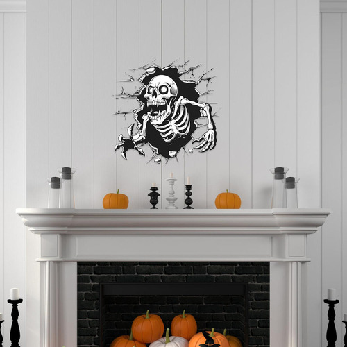 Calcomanía De Calavera De Halloween