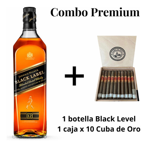 Oportunidad Whisky Johnie Walker Black Level + Habanos