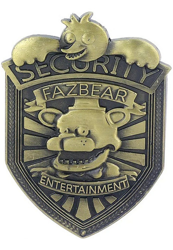 Placa Seguridad Fnaf Five Nights At Freddy´s Vigilante