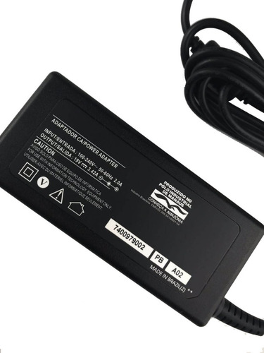 Fonte Para Notebook Positivo V44 V52 V53 19v 3,42a 65w