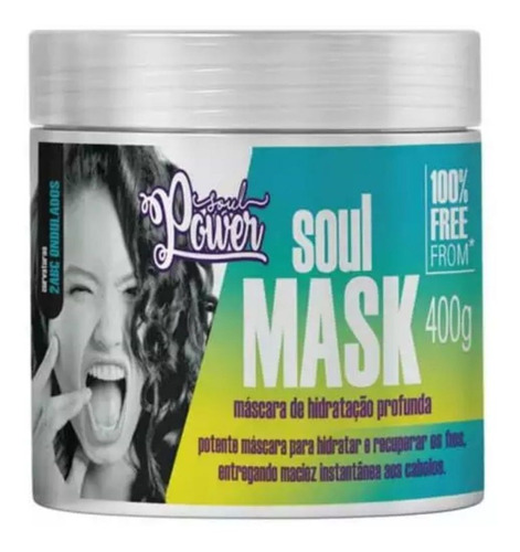Mascara De Hidratação Profunda Soul Mask Soul Power 400g