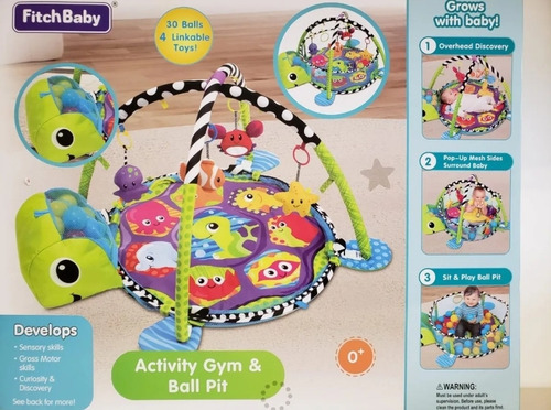 Imagen 2 de 4 de Gimnasio Bebé Tortuga, Piscina De Pelotas. Envió Gratis.