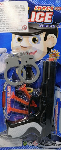 Set Policia, Pistola Y Accesorio - Loony Toys Uy
