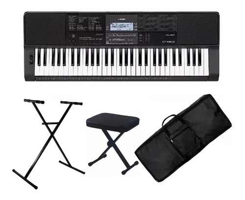 Casio Ctx 800 Sensitivo 5 Oct + Soporte + Funda + Banqueta