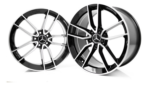 Rodas 19 Mercedes Cls53 C200 C1800 C250 C300 5x112 Amg Cor Preto