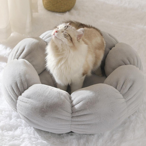 Cama Para Gatos, Ninho Quente, Casinha Para Cães, Cinza L
