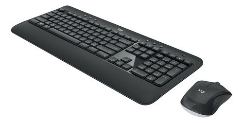Kit Teclado Y Mouse Advanced Rf Inalámbrico Negro, Blanco
