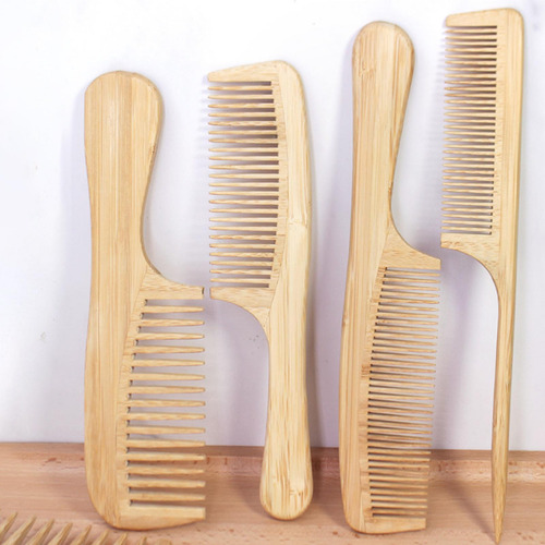3 Peine De Bambú Para Cabello Suave Y Brillante