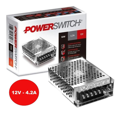 Fuente De Alimentacion Switching 50w 12v 4.2a