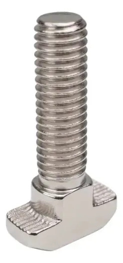 Parafuso Martelo T Canal 8 Perfil Base 40 E 50 M8 25mm 50un
