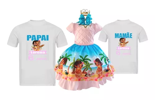 Vestido Fantasia Moana (Verão) - Tudo Mamães