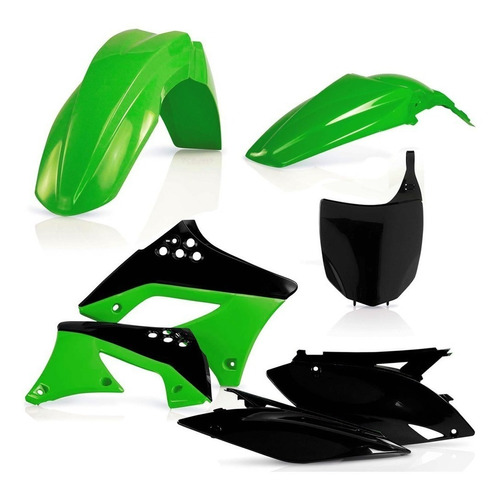 Kit Plasticos Cachas Kawasaki Kxf 250 2009 A 2012 Polisport