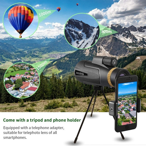 Imagen 6 de 7 de Monocular Telescopio 16 X 60 Alta Potencia Hd Impermeable