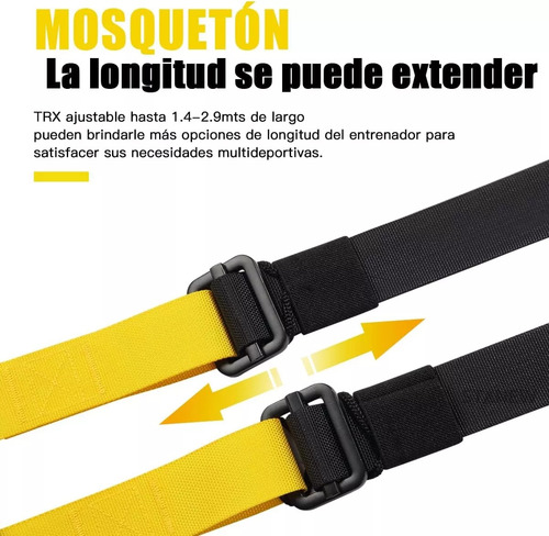 Suspensión Entrenamiento Bandas Deresistencia De Tipo Trx Negro