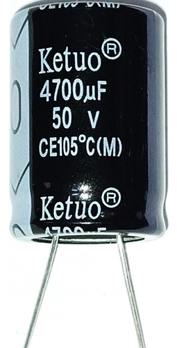 2x Capacitor Eletrolítico 4700uf X 50v 105°c 2 Peças
