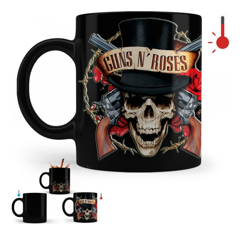 Taza Mágica Rock Guns And Roses