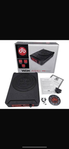 Subwoofer Plano Amplificado Db Drive Wdx-as10 Wdx Series 10 Negro (Usado)