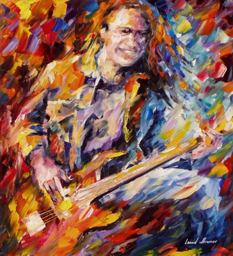Poster Afremov 50x60cm Cliff Burton Metallica - Decorar Sala