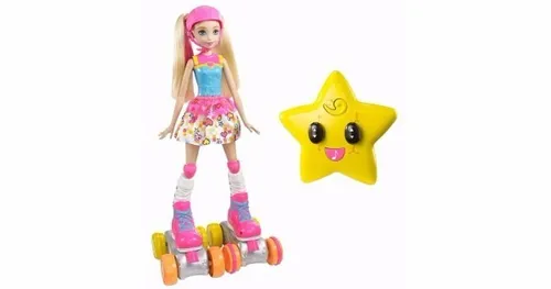 Barbie Mundo Videojuegos Fdn00 Mattel Mu eca Patinadora