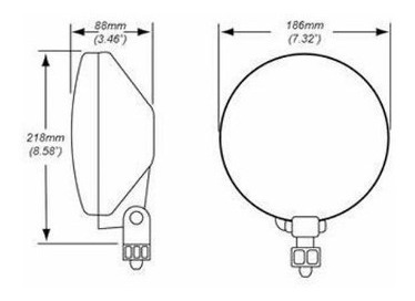 Imagem 6 de 9 de Par Farol De Milha Auxiliar Off Road 700ff 12v 55w Hella