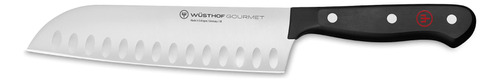 Wusthof Gourmet - Cuchillo Santoku De Borde Hueco De 7 Pulga