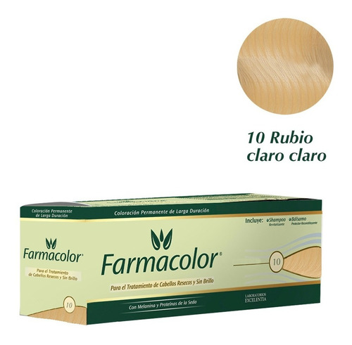 Farmacolor Indiv Rub Claro Cla N° 10 X 1 Estuche. De Fábrica