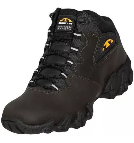 Bota Coturno Masculino Bull Terrier Bruce Burnet Couro Legitimo Casual Marrom | Mercado Livre
