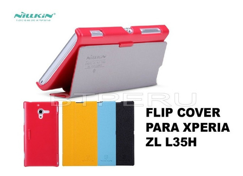 Estuche Cuero Filp Cover Sony Xperia Zl L35h Nillkin Funda