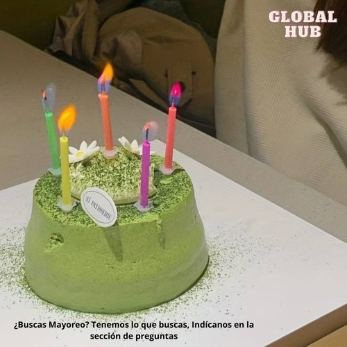 Kit 42 Velas De Cumpleaños Aniversario Colores Fiesta Pastel