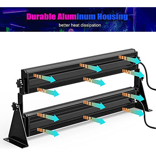 Luz Negra De 160w, Barra De Luz Negra De Led Uv Enchufe...