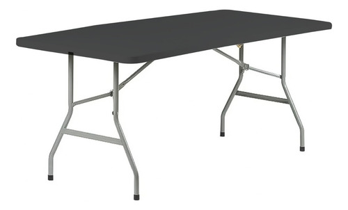 Mesa De Exterior Electrolandia Chile Mesa Plegable Tipo Maleta De Plástico Color Negro A-4 P-2