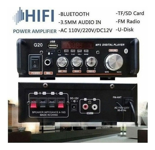 Amplificadores En Hogar Subwoofer Hifi C Sistema De Sonido