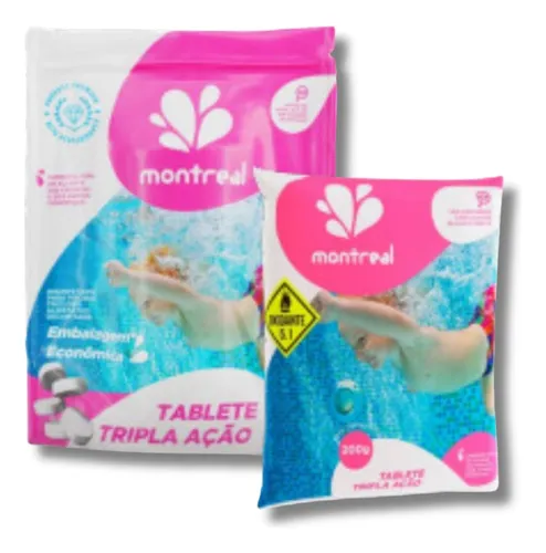 Tablete Tripla Acao Montreal Pastilha Cloro Individual