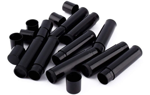 Tubo Envase Balsamo Labial Vacio. 750 Pzs Negro