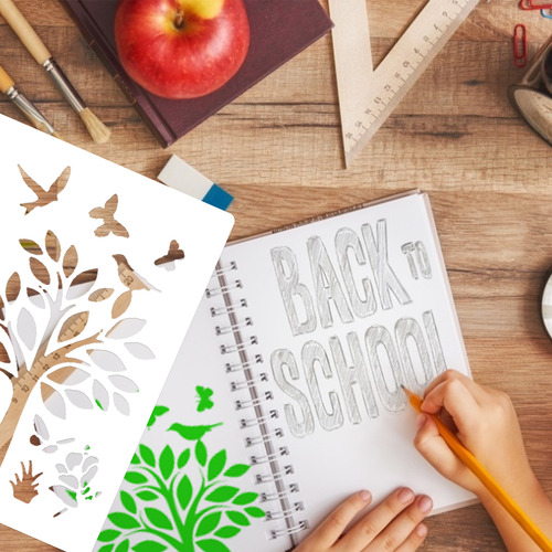 Juego De Plantillas De Dibujo De 12 Piezas Con Estampado De