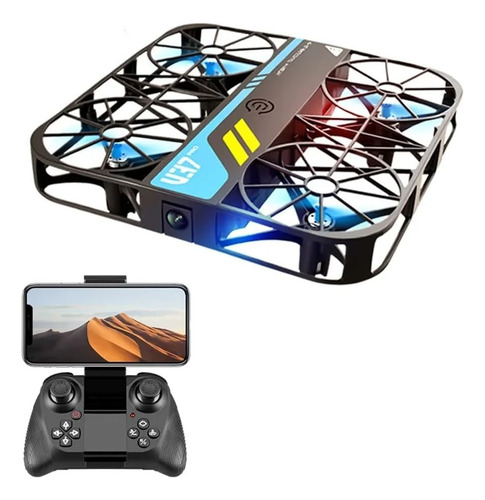 Drone R/c Con Luz Aplicacion De Camara Carga Usb Tun Tuni Color Dron