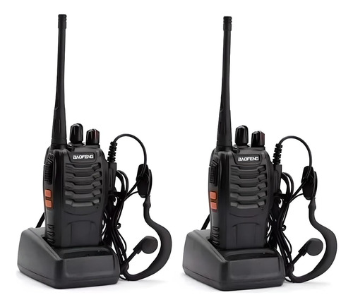 Walkie Talkie Profesional Uhf 16 Canales Batería 1500 Mah Al